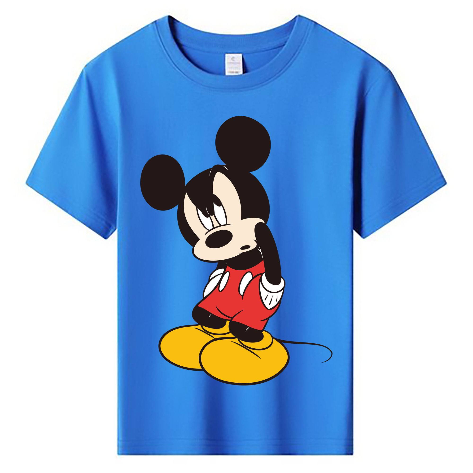 ミッキーマウス Mickey Mouse 綿100％キッズTシャツ（フロントプリント）